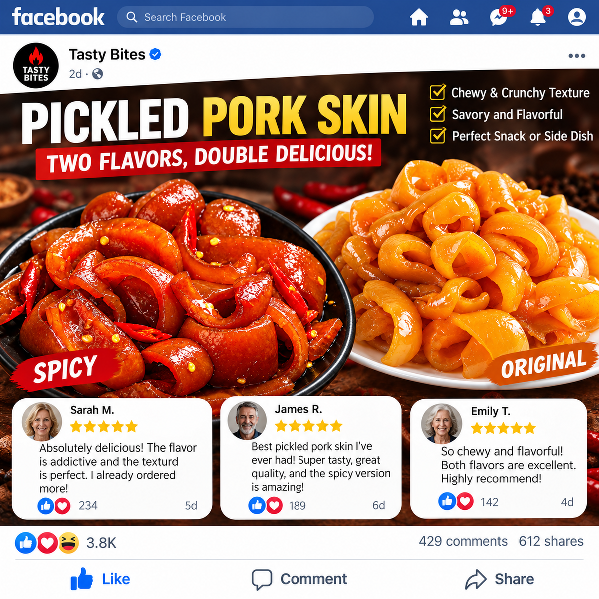 🔥 Premium Iberian Black Pork Skin Bites – Tender, Chewy & Bursting with Flavor!