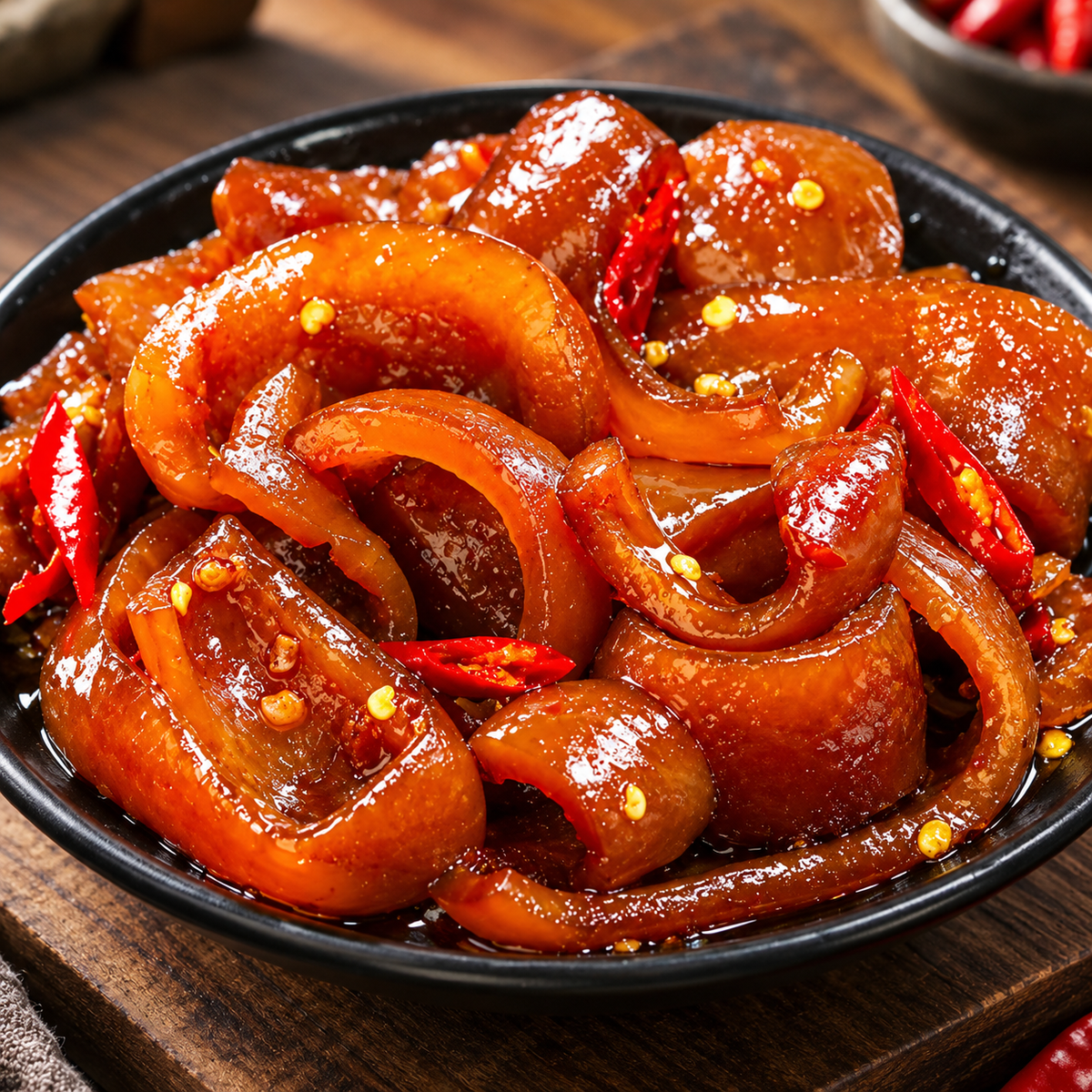 🔥 Premium Iberian Black Pork Skin Bites – Tender, Chewy & Bursting with Flavor!